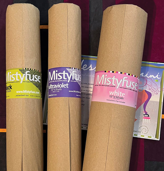 NEW!!!!  Mistyfuse® 12" Bolt Trio: Mistyfuse White, Black and Ultraviolet Bolts